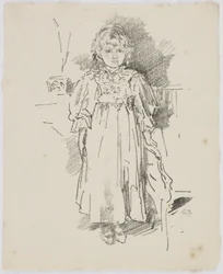 Little Evelyn, 1896 (litografi på papper)